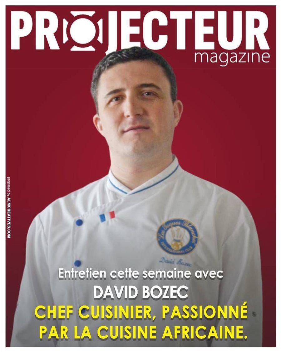 David Bozec en couverture du magazine Projecteur